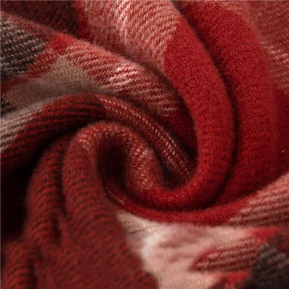 Winter Scarf Plaid Large Oversized - Picture 7 of 8